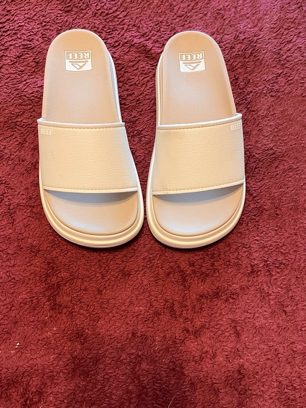 Reef Women's Slide Sandals in Beige Size 6